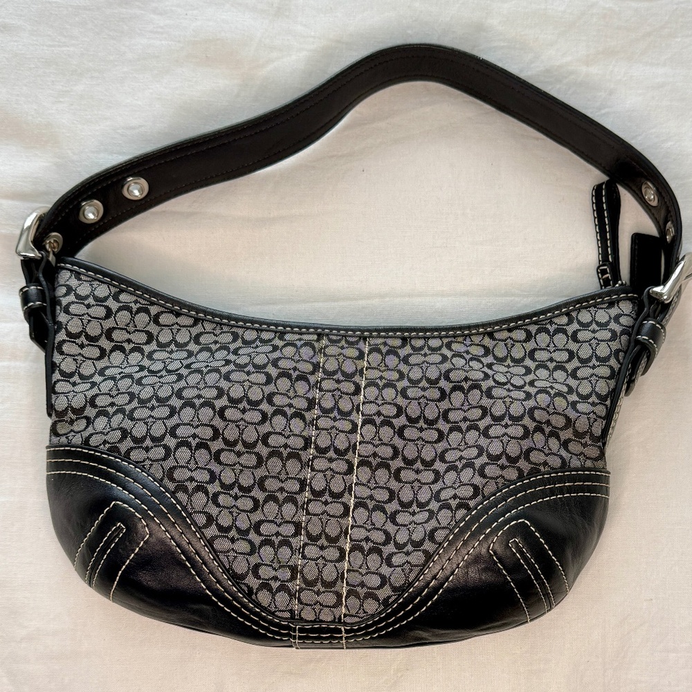 COACH Soho Mini Signature Small Hobo 2154